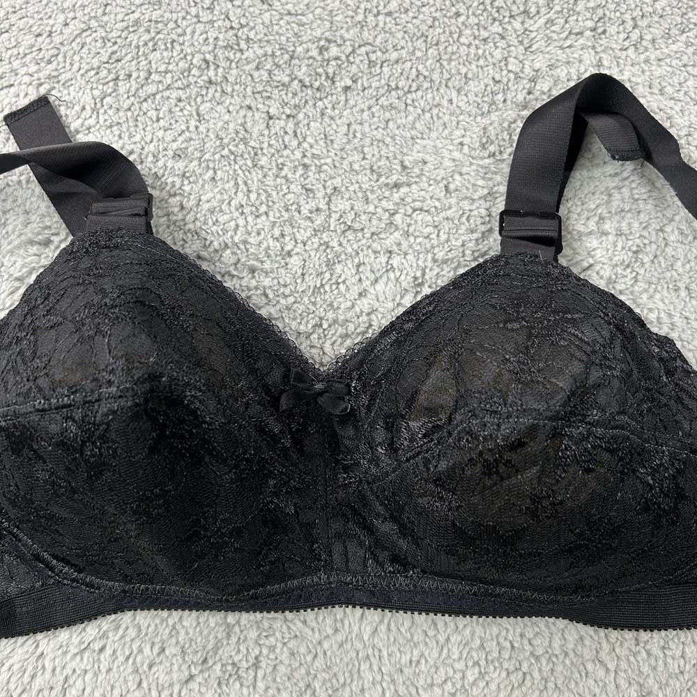 Norvell Bra 34HH Full Coverage 574 Soft Cup Cone Floral Lace NWOT NOS